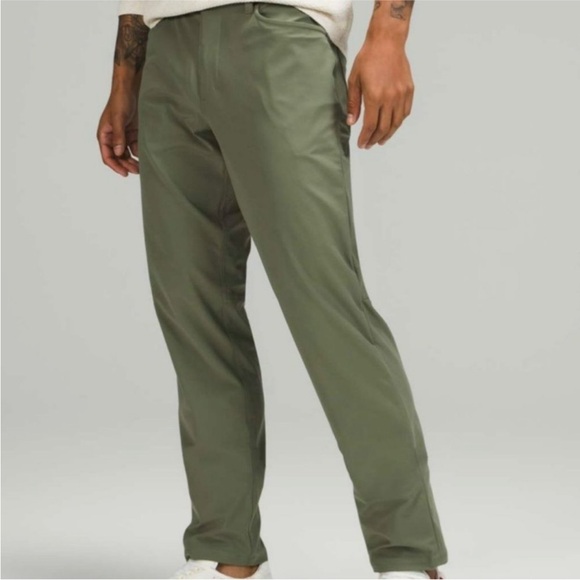 Lululemon ABC Pant Classic 34” Warpstreme Green Twill Size 34 - Picture 1 of 13